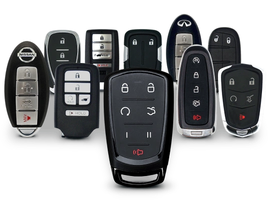 Car key fobs and remote controls for replacement